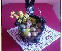 Zajączek z koszyczkiem.